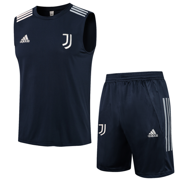 2021/22 Juventus Men's Navy Vest Training Kits Shirt with Shorts